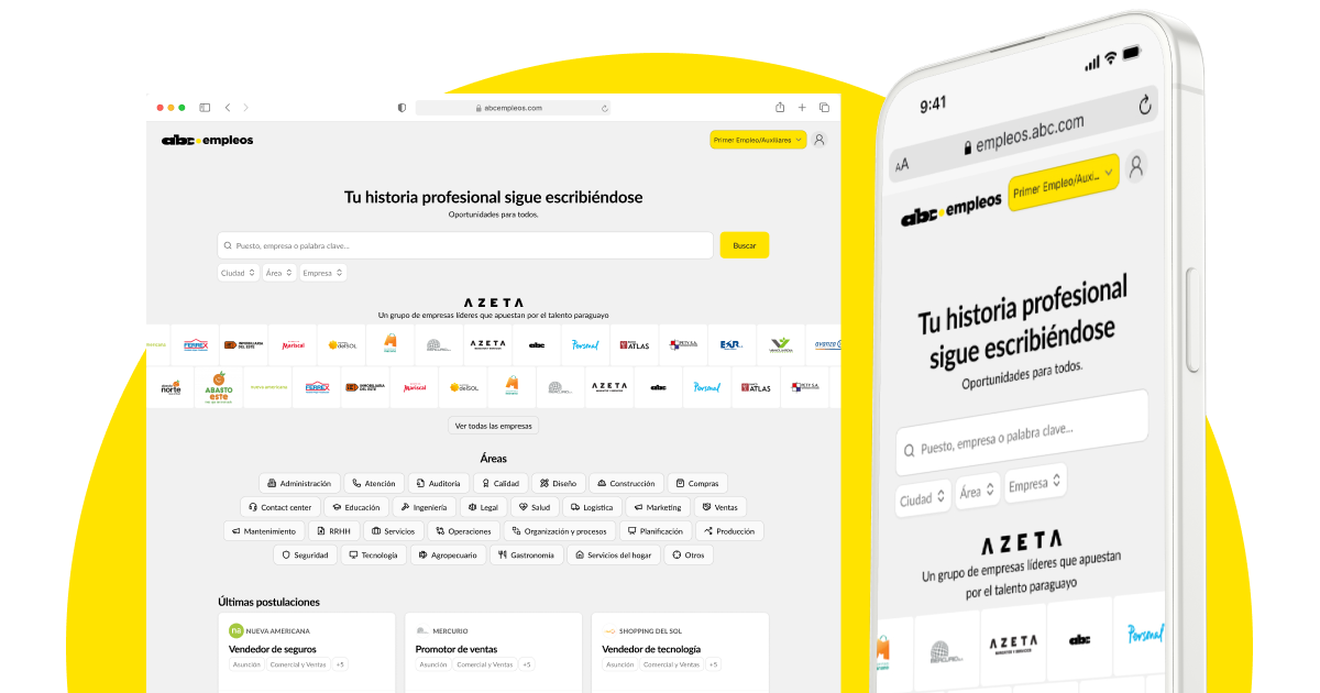 ABC Empleos — candidate facing job listings